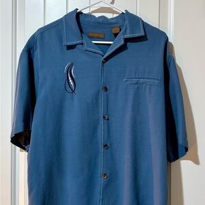 Blue Sette Ponti Ribbed Top Medium